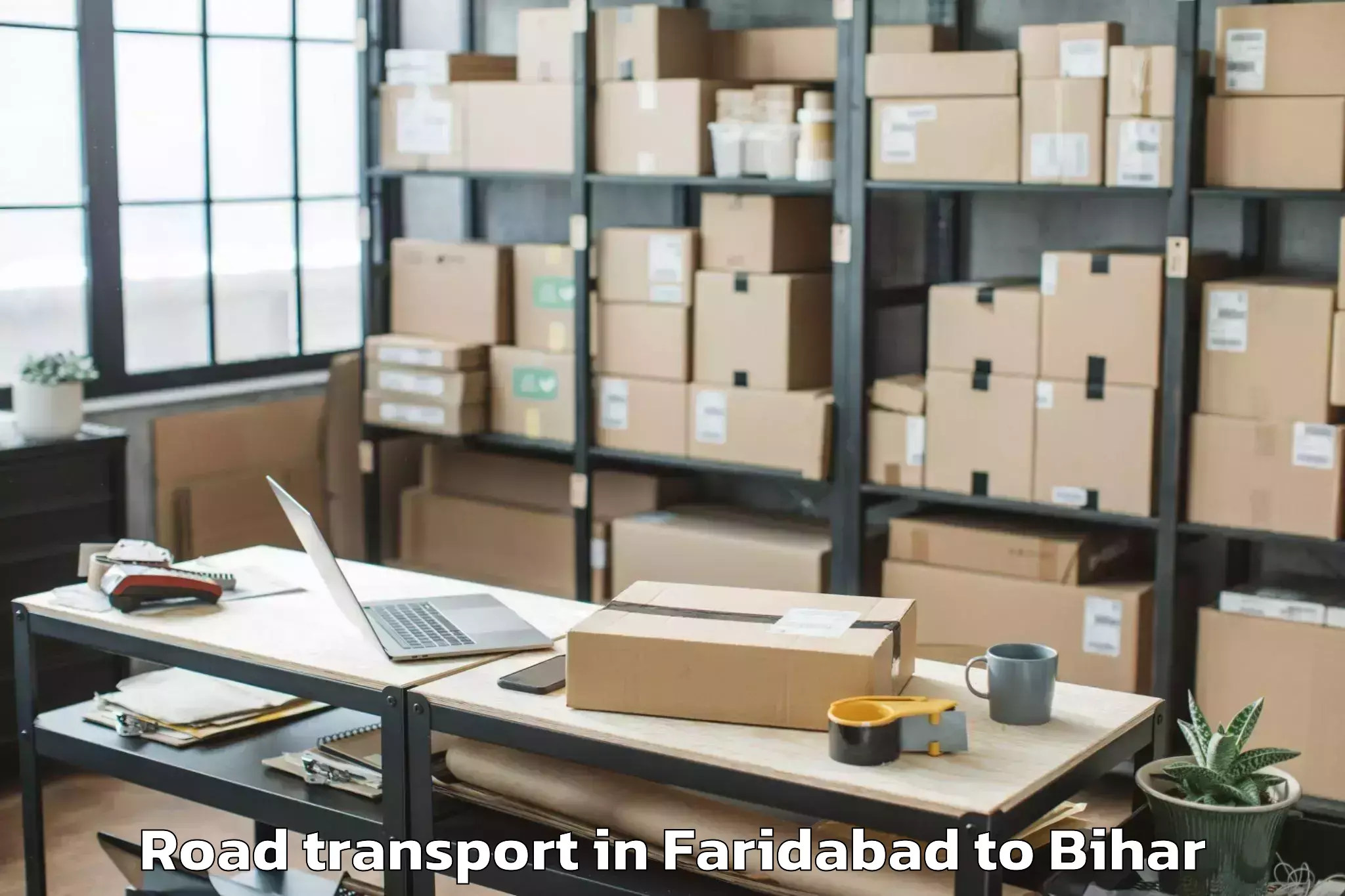 Book Faridabad to Triveniganj Road Transport